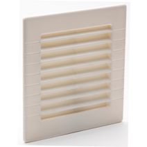 Grille aération aluminium blanc à encastrer 14x14cm